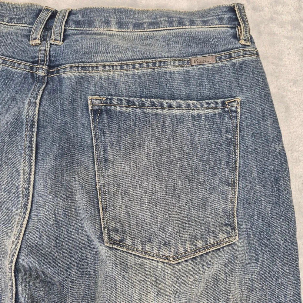 Wide Leg KanCan 15 (36) Women Distressed Jeans High Rise Button KC7373M 40267